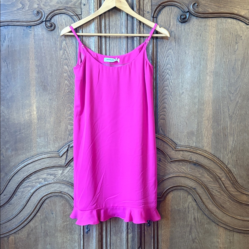 Amanda Uprichard Silk Cutout Magenta Dress Medium - Picture 7 of 13